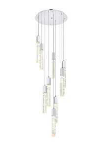 Aurora 24 Inch Chandelier In Chrome (2089D24C)