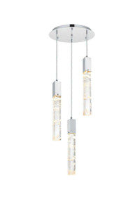 Aurora 16 Inch Chandelier In Black (2089D16BK)