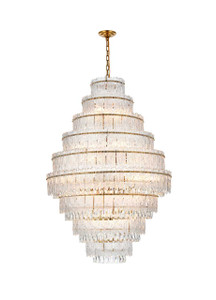 Emilia 36 Inch Chandelier In Satin Gold (1780D36SG)