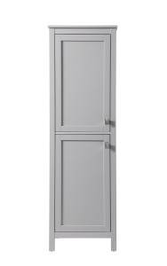 20 Inch Wide Bathroom Linen Storage Freestanding Cabinet In Grey (SC012065GR)
