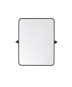 Soft Corner Pivot Mirror 24X32 Inch In Black (MR6A2432BLK)