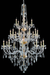 Verona 25 Light Gold Chandelier Clear Royal Cut Crystal (7925G43G/RC)
