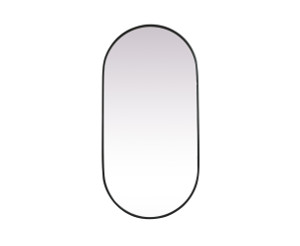 Metal Frame Oval Mirror 24X48 Inch In Black (MR2A2448BLK) Metal Frame Oval Mirror 24X48 Inch In Black (MR2A2448BLK)