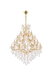 Maria Theresa 49 Light Gold Chandelier Clear Royal Cut Crystal (2800G46G/RC)