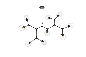 Cavoli 60 Inch Chandelier In Black (1712G60BK)