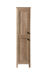 16 Inch Wide Bathroom Linen Storage Freestanding Cabinet In Natural Oak (SC011665NT)