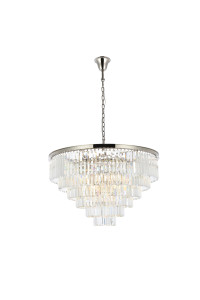 Sydney 33 Light Polished Nickel Chandelier Clear Royal Cut Crystal (1231D44PN/RC)
