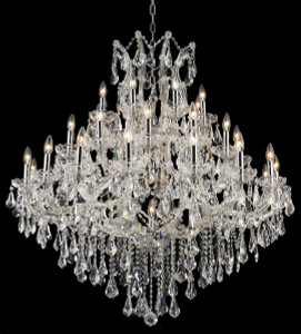 Maria Theresa 37 Light Chrome Chandelier Clear Royal Cut Crystal (2801G44C/RC)
