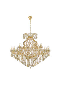 Maria Theresa 49 Light Gold Chandelier Golden Teak (Smoky) Royal Cut Crystal (2800G72G-GT/RC) Maria Theresa 49 Light Gold Chandelier Golden Teak (Smoky) Royal Cut Crystal (2800G72G-GT/RC)