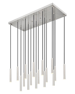 Forest 17 Light Linear Chandelier in Brushed Nickel (919MP12-17L-BN-LED) Forest 17 Light Linear Chandelier in Brushed Nickel (919MP12-17L-BN-LED)
