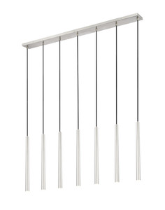 Forest 7 Light Linear Chandelier in Brushed Nickel (919MP24-7L-BN-LED) Forest 7 Light Linear Chandelier in Brushed Nickel (919MP24-7L-BN-LED)