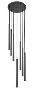 Forest 7 Light Chandelier in Matte Black (919MP24-7R-MB-LED)