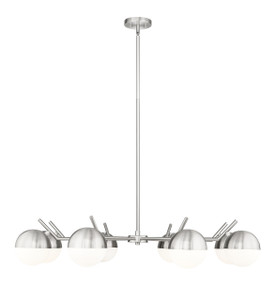 Realm Sphere 8 Light Chandelier in Brushed Nickel (7517-8BN)