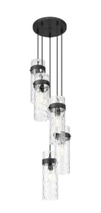 Fontaine 5 Light Chandelier in Matte Black (7002P5-5R-MB)