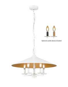Rialto 5 Light Pendant in Matte White (1953-22MW)