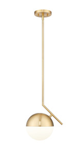 Realm Sphere 1 Light Pendant in Modern Gold (7517P11-MGLD)