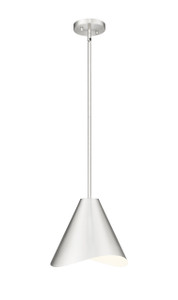 Aria 1 Light Pendant in Brushed Nickel (1952P12-BN)
