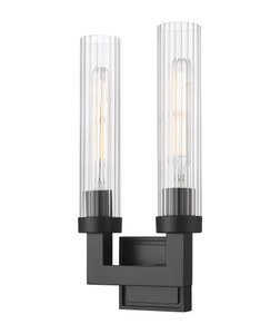 Beau 2 Light Wall Sconce in Matte Black (740-2S-MB) Beau 2 Light Wall Sconce in Matte Black (740-2S-MB)