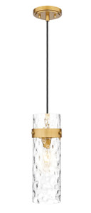 Fontaine 1 Light Pendant in Rubbed Brass (7002P5-RB)