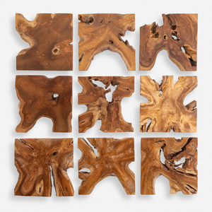 Talia Wood Wall Decor Set/9 (04379)