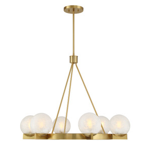 Darien 6-Light Chandelier in Warm Brass (1-1014-6-322)