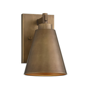 Ryder 1-Light Outdoor Wall Lantern in Atlas Bronze (5-805-DS-273)