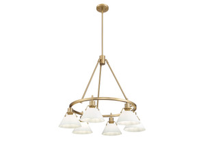Orwell 6-Light Chandelier in Brushed Champagne Bronze with Opal Glass (3306-6 BCB-OP)