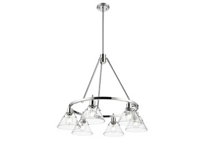 Orwell 6-Light Chandelier in Chrome with Clear Glass (3306-6 CH-CLR)