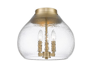 Ariella 3-Light Semi-Flush In Brushed Champagne Bronze (1094-3FM BCB-HCG) Ariella 3-Light Semi-Flush In Brushed Champagne Bronze (1094-3FM BCB-HCG)