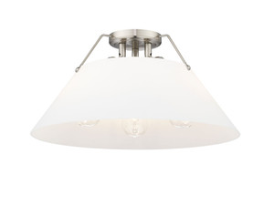 Orwell 3-Light Flush Mount in Pewter with Opal Glass (3306-3FM PW-OP) Orwell 3-Light Flush Mount in Pewter with Opal Glass (3306-3FM PW-OP)
