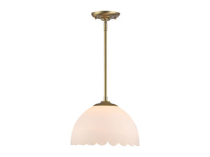 Dorinda 1-Light Pendant in Brushed Champagne Bronze with Opal Glass (6954-M BCB-OP)