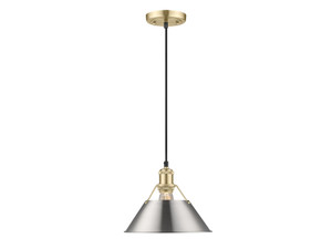 Orwell 10" Wide Medium Pendant in Brushed Champagne Bronze with Pewter (3306-M BCB-PW)