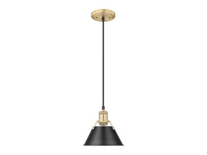 Orwell 7.5" Wide Small Pendant in Brushed Champagne Bronze with Matte Black (3306-S BCB-BLK) Orwell 7.5" Wide Small Pendant in Brushed Champagne Bronze with Matte Black (3306-S BCB-BLK)