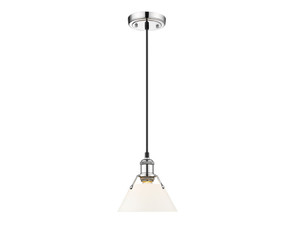 Orwell 7.5" Wide Small Pendant in Chrome with Opal Glass (3306-S CH-OP) Orwell 7.5" Wide Small Pendant in Chrome with Opal Glass (3306-S CH-OP)