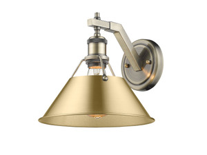 Orwell 1-Light Wall Sconce in Aged Brass with Brushed Champagne Bronze (3306-1W AB-BCB)