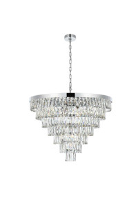 Josephine 32 Inch Round Chandelier In Chrome (1060D32C)