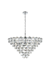 Adaline 32 Inch Chandelier In Chrome (1050D32C)