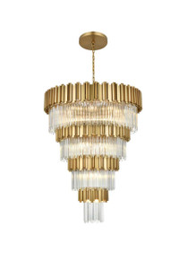 Willow 40 Inch Chandelier In Satin Gold (3400GR40SG)