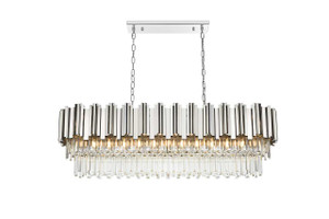 Willow 47 Inch Rectangular Chandelier In Chrome (3401G47C)