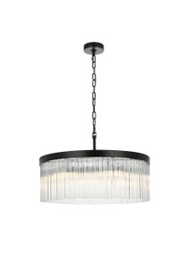 Harlow 24 Inch Chandelier In Black (1070D24BK)
