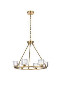 Cadence 26 Inch Chandelier In Satin Gold (5100D26SG)