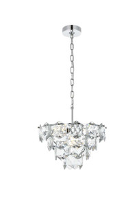 Adaline 16 Inch Chandelier In Chrome (1050D16C)