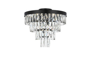 Josephine 18 Inch Flush Mount In Black (1060F18BK)