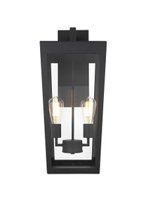 William 10 Inch Outdoor Wall Sconce In Black (OD405W24BK)