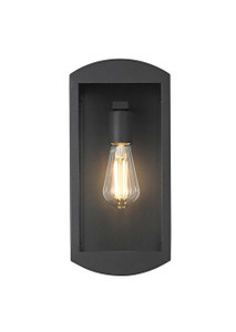 Miles 6 Inch Outdoor Wall Sconce In Black (OD410W14BK)