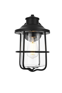 Huxley 7 Inch Outdoor Wall Sconce In Black (OD808W12BK)