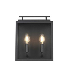Valentin 9 Inch Outdoor Wall Sconce In Black (OD418W12BK)