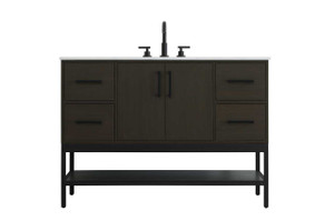 48 Inch Single Bathroom Vanity In Mocha Brown (VF60748MMB)