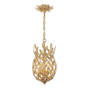 Broche 3 Light Antique Gold Mini Pendant (563-GA) Broche 3 Light Antique Gold Mini Pendant (563-GA)