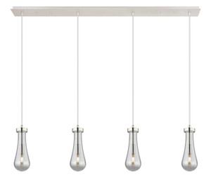 Owego - 4 Light - 49 inch - Polished Nickel - Linear Pendant (124-451-1P-PN-G451-4SM)